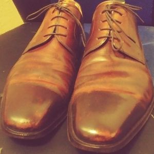 Magnanni Brown "Colo" Plain Toe Dress Shoes 11M
